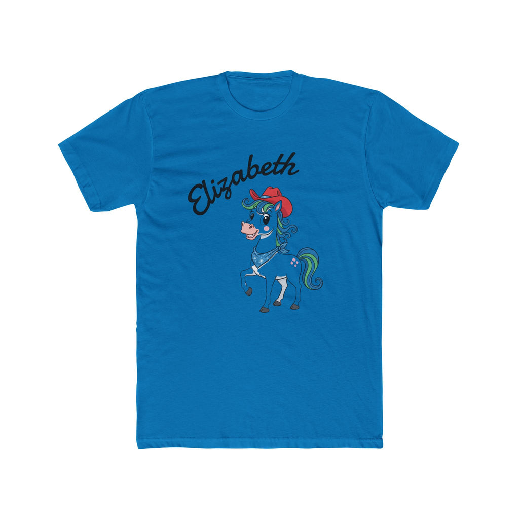 T-Shirt Elizabeth Technicolor Dream Horse Unisex Cotton Crew Tee