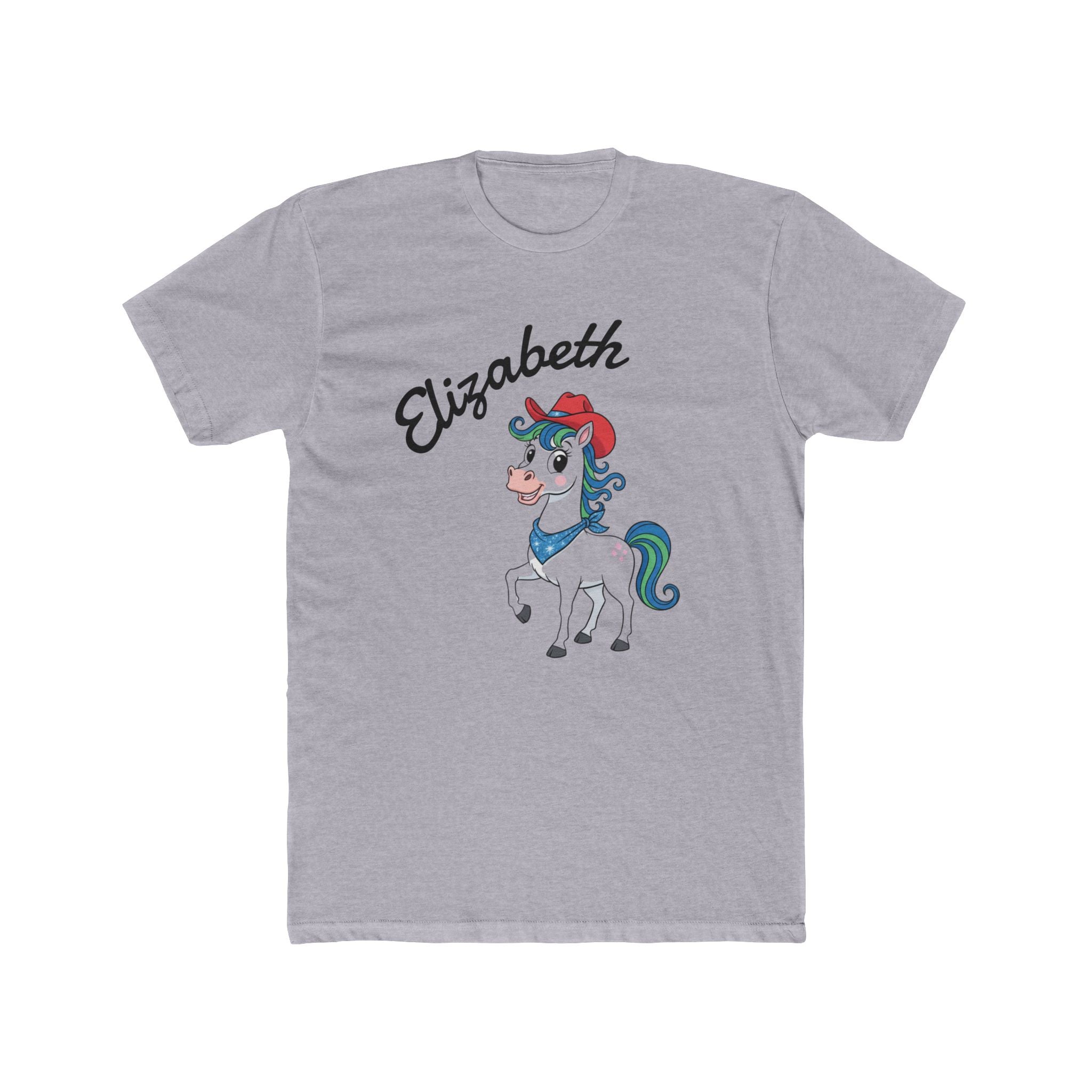 T-Shirt Elizabeth Technicolor Dream Horse Unisex Cotton Crew Tee