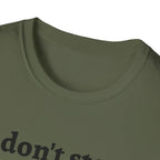 German Shepherd Energy Unisex Softstyle T-Shirt - 'I don't stop' Tee