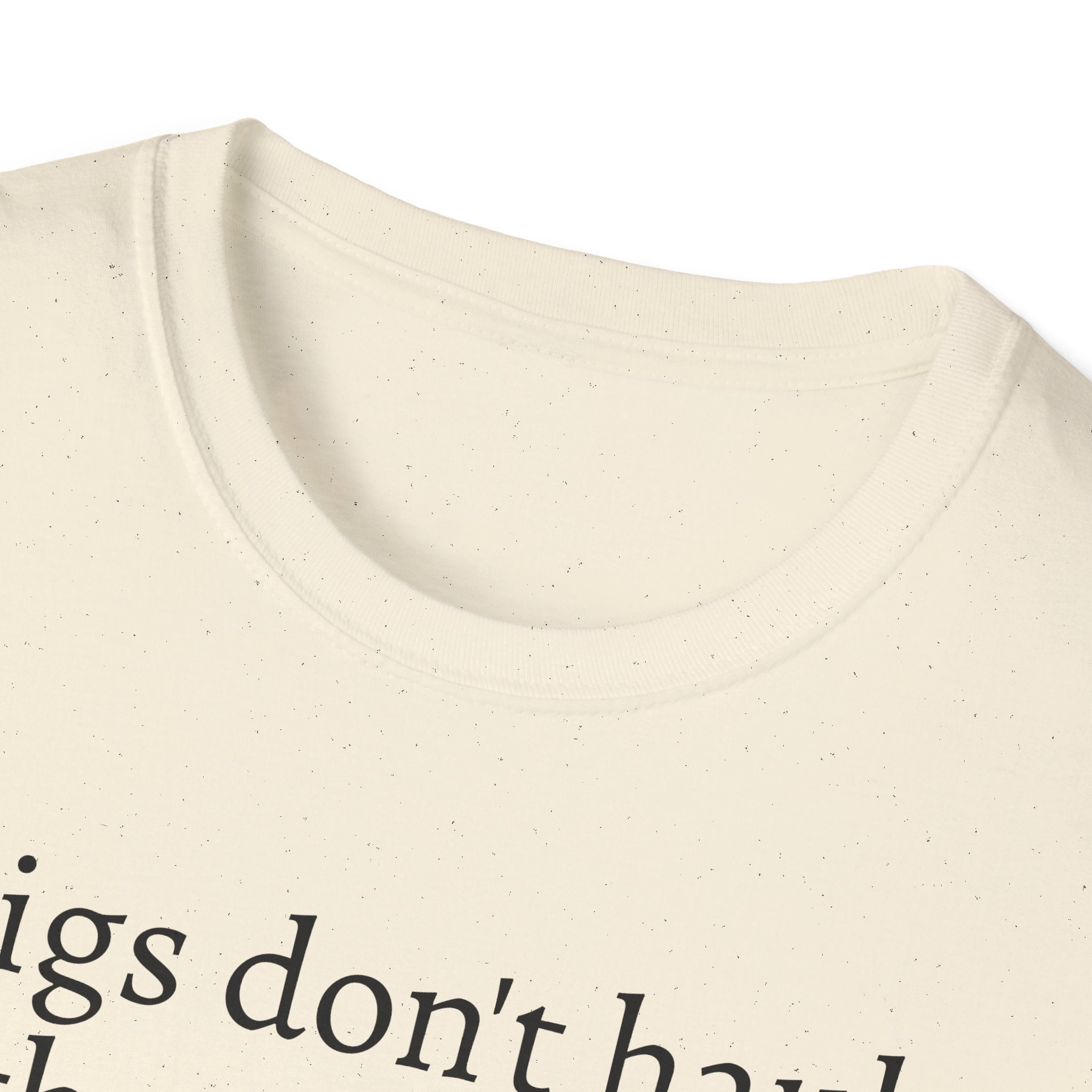 Funny Pig Wheelbarrow Unisex T-Shirt