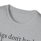 Funny Pig Wheelbarrow Unisex T-Shirt