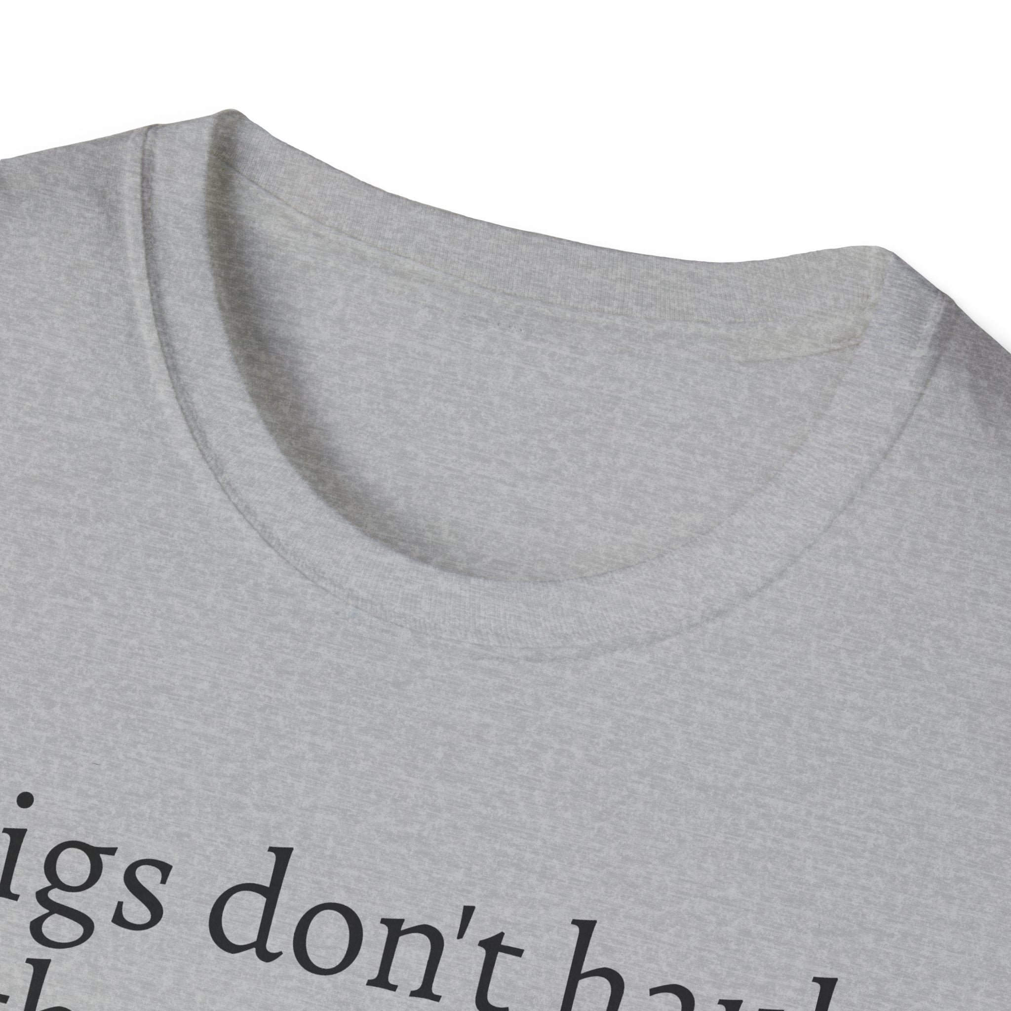 Funny Pig Wheelbarrow Unisex T-Shirt