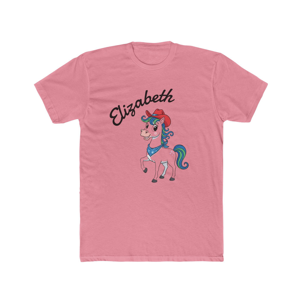 T-Shirt Elizabeth Technicolor Dream Horse Unisex Cotton Crew Tee