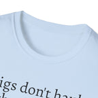 Funny Pig Wheelbarrow Unisex T-Shirt