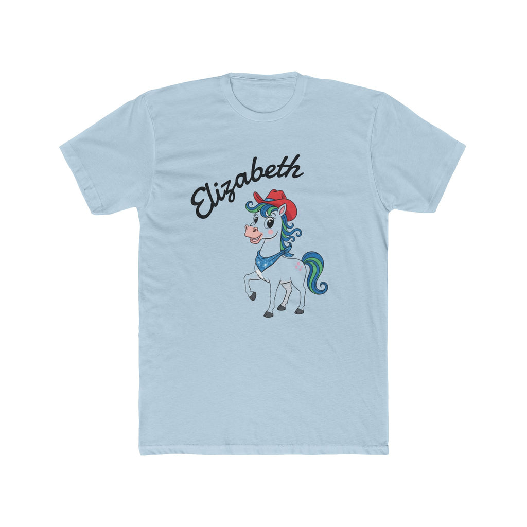 T-Shirt Elizabeth Technicolor Dream Horse Unisex Cotton Crew Tee